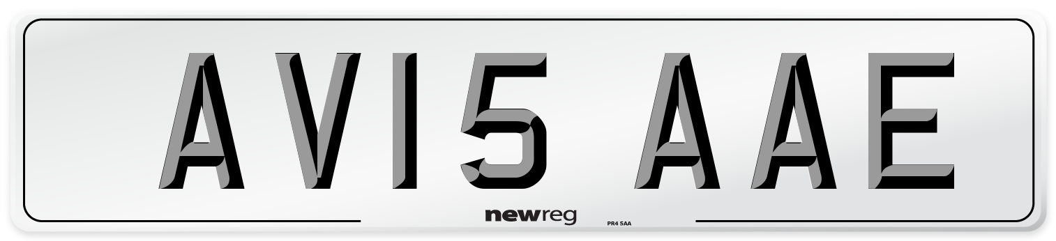 AV15 AAE Number Plate from New Reg